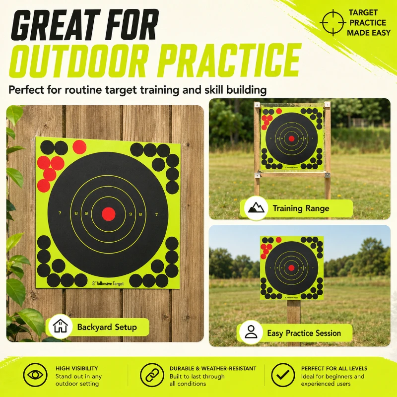 Practice Target Board - 원형 불스아이 스플래터 타겟 시트 방수