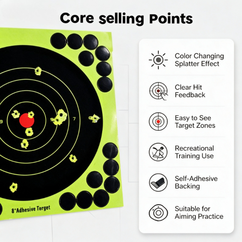 Practice Target Board - 50PC/100PC/150PC/200PC/250PC 컬러 스플래터 조준 훈련 타겟