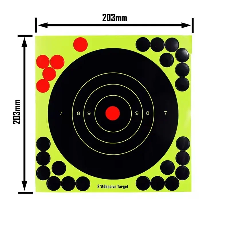Practice Target Board - 2W-100PCS 8인치 스플래터 타겟 스티커 사냥