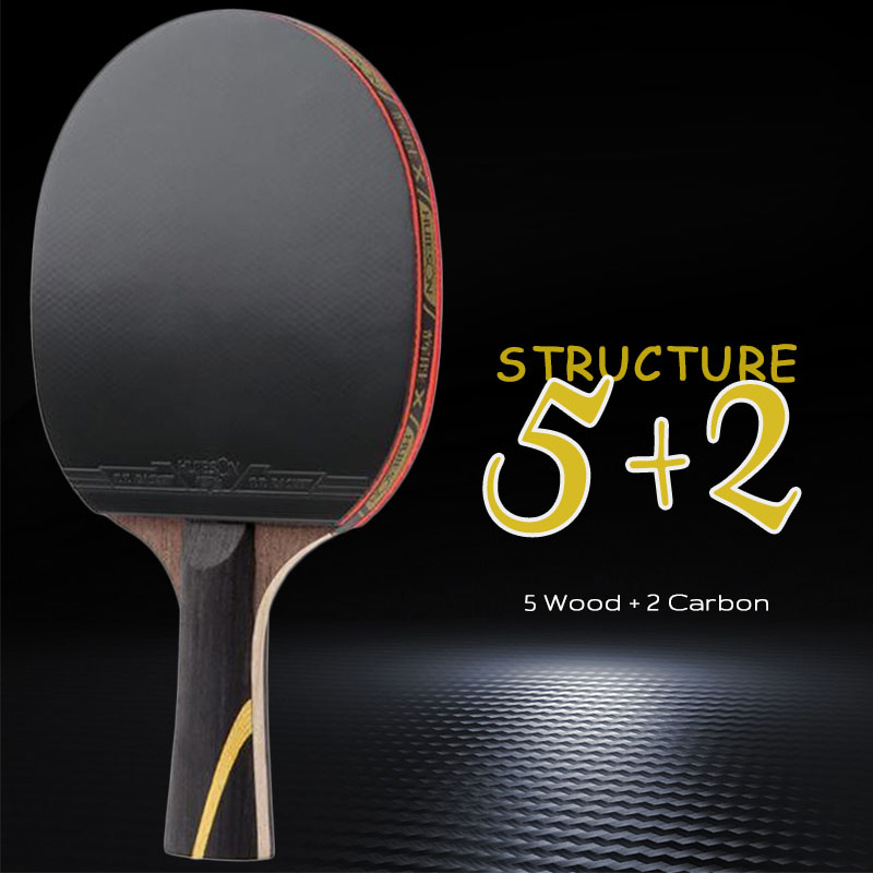 Huieson 5/6 스타 탁구 라켓 탄소 공격 탁구  - Table Tennis Eleven 리뷰 및 가격