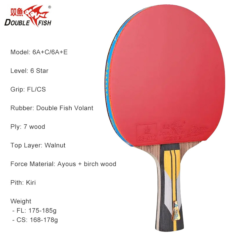 더블 피쉬 5/6 스타 탁구 라켓, 공격적 좋은 느낌  - Table Tennis Eleven 리뷰 및 가격