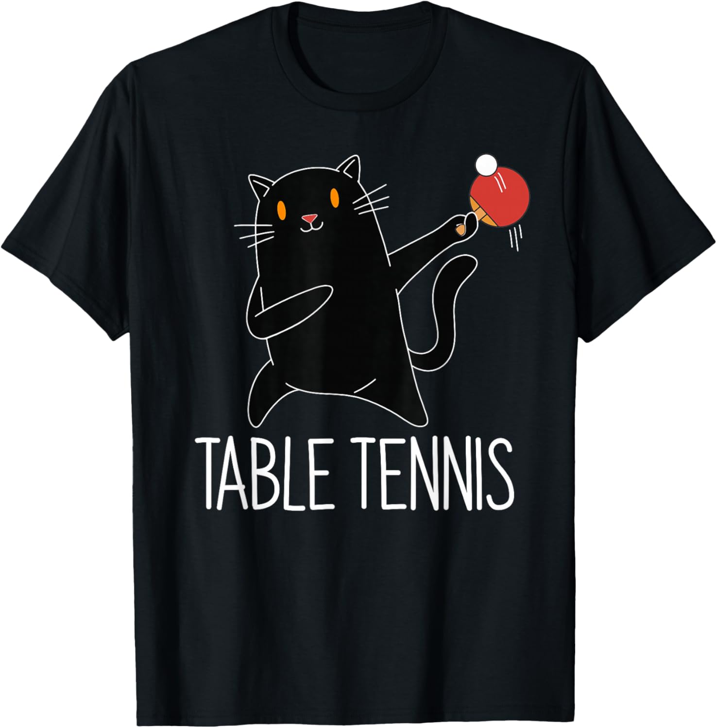 탁구 블랙 캣 핑퐁 블랙 의상 고양이 핑퐁 티셔츠 스트 - Table Tennis China 리뷰 및 가격