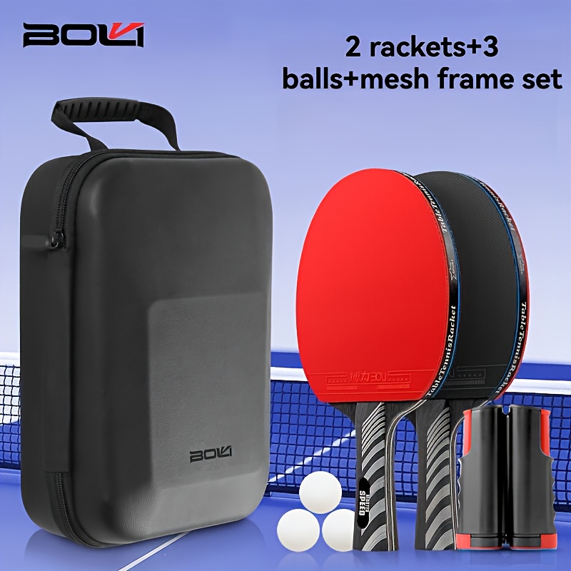 볼리 투패들 쓰리볼 네트 랙 탁구 라켓 세트, 하드쉘  - Table Tennis Online 리뷰 및 가격