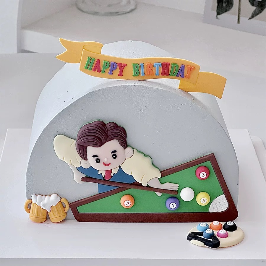 당구 케이크 생일 장식, 해피 어버이날 생일 맥주 아빠 - Table Tennis For Sale 리뷰 및 가격