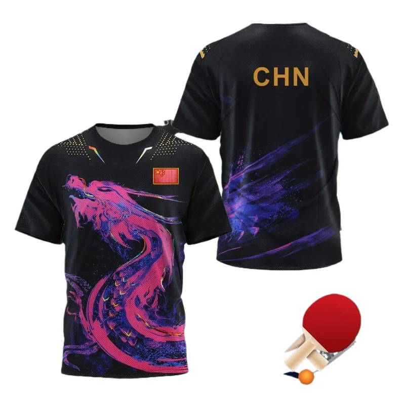 중국 드래곤 탁구 그래픽 T 셔츠 남성 의류 패션 배드 - Table Tennis China 리뷰 및 가격